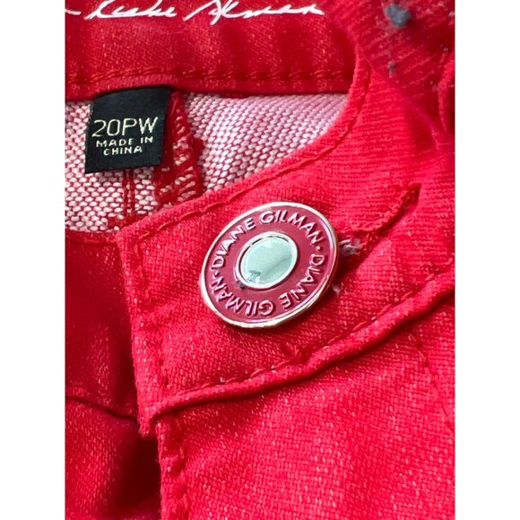 DG2 by Diane Gilman Soft and Sleek Denim Baby Bootcut Jean Size 20PW Lipstick - Picture 4 of 8